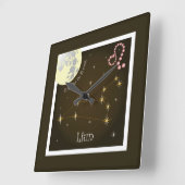 Liun 23 fanadur fin 22 avust Uhr スクエア壁時計 (傾斜)