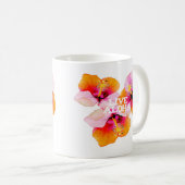 Live Aloha Hibiscus Floral Tropical Flowers Hawaii コーヒーマグカップ (正面右)