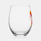 Live Aloha Hibiscus Floral Tropical Flowers Hawaii ステムなしワイングラス (右)