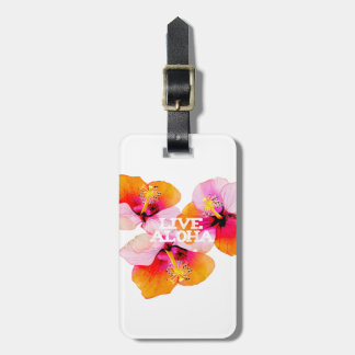 Live Aloha Tropical Hibiscus Wedding Favor Hawaii  ラゲッジタグ