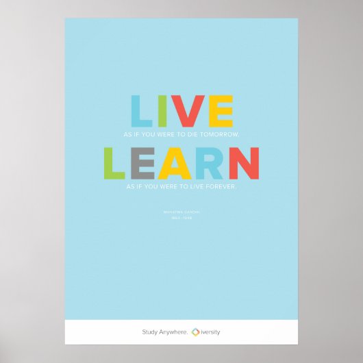 Live and Learn ポスター (正面)