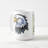 Live and Learn Eagle Design Coffee Mug コーヒーマグカップ (正面左)