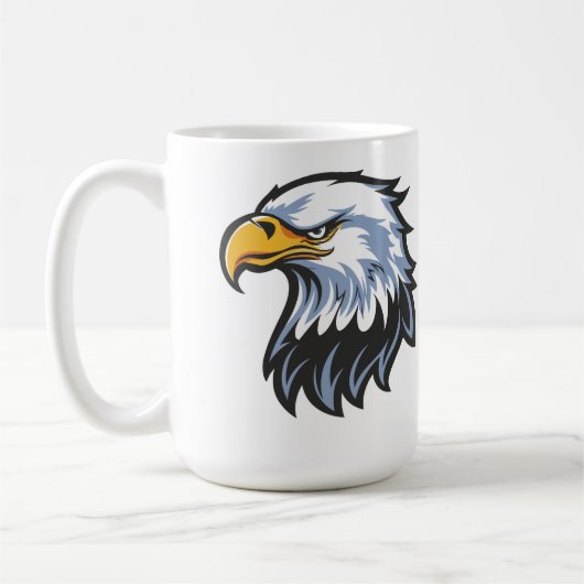 Live and Learn Eagle Design Coffee Mug コーヒーマグカップ (左)