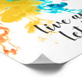 Live and Let Dye – 渦巻き色 ポスター (角)