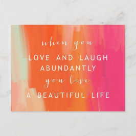 Live and Love Lifeはがき ポストカード