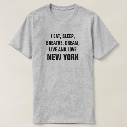 Live and Love New York Tシャツ (デザイン正面)