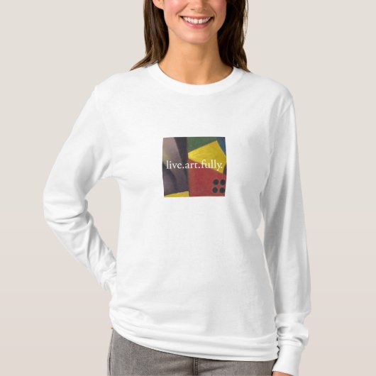 live.art.fullyの女性のワイシャツ tシャツ (正面)