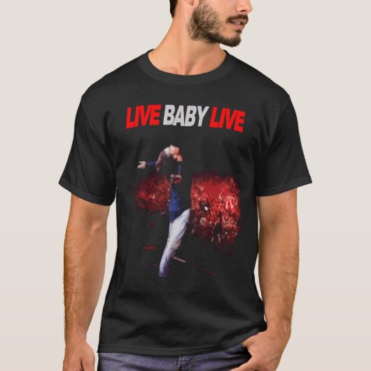 Live Baby Live Tour ヴィンテージ 1991 Tシャツ (正面)