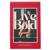 Live Bold | Modern Motivational Photo Calendar カレンダー (カバー)