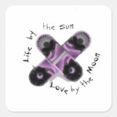 Live by sun & Love By moon スクエアシール (正面)