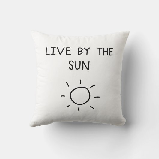 Live By the Sun クッション (裏面)