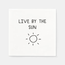Live By the Sun スタンダードカクテルナプキン
