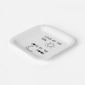 Live by the sun Love by the moon ペーパープレート (傾斜あり)