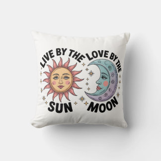 Live by the Sun Love by the Moon Retro Tote Bag クッション