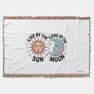 Live by the Sun Love by the Moon Retro Tote Bag スローブランケット