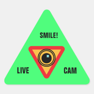 LIVE CAMスタンプ(20) 三角形シール
