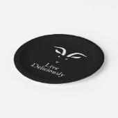 Live Delicious Black Philip ペーパープレート (アングル)