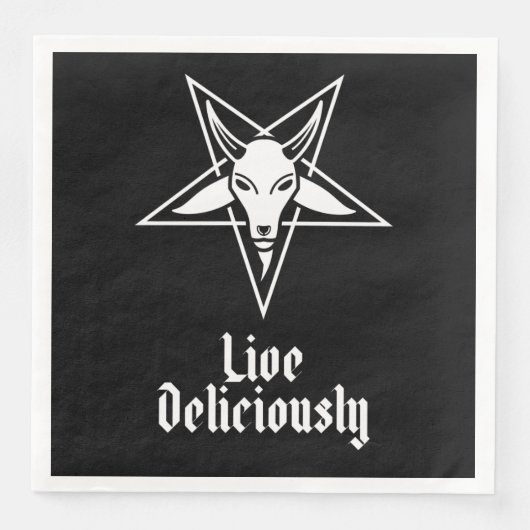 Live Delicious Black Philip Baphomet (正面)