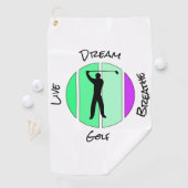 Live, dream, breathe golf ゴルフタオル (インサイチュ)