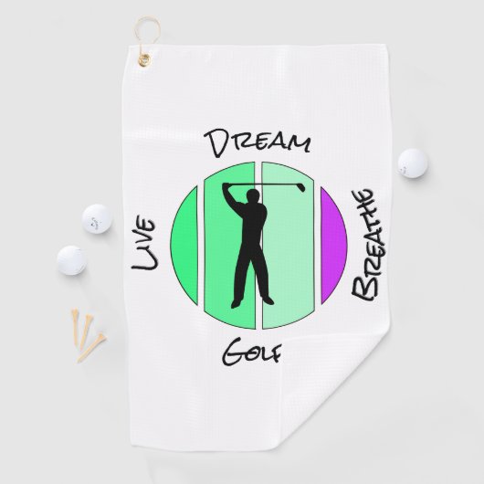 Live, dream, breathe golf ゴルフタオル (インサイチュ)