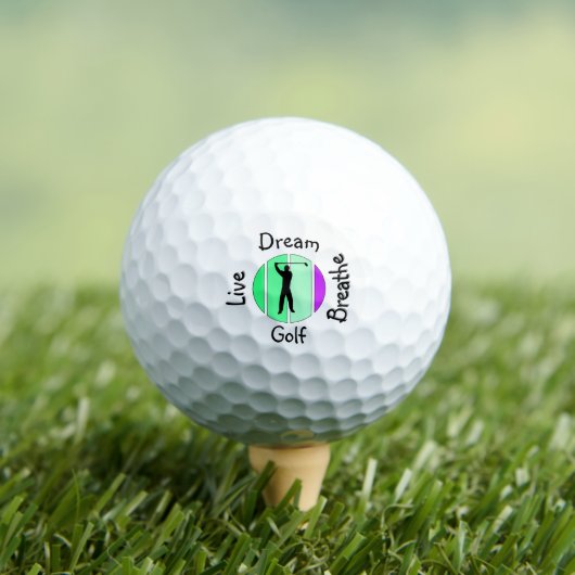 Live, dream, breathe golf ゴルフボール (インサイチュ 木)