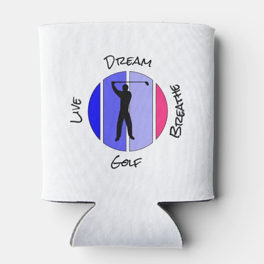 Live, dream, breathe golf 缶クーラー (裏面)