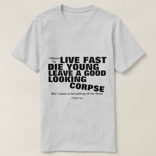 Live Fast - A MisterPシャツ Tシャツ (デザイン正面)
