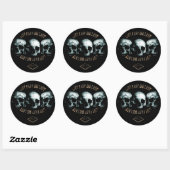 Live fast - die last - Sticker ラウンドシール (シート)