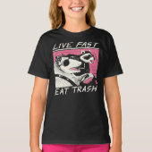 Live Fast! Eat Trash! Classic T-Shirt Tシャツ (正面)