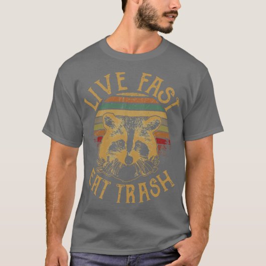Live Fast Eatrash ヴィンテージ Tシャツ (正面)