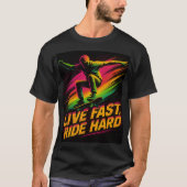 LIVE FAST, RIDE HARD Tシャツ (正面)