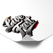 Live Fast Vintage Racing ポスター (角)