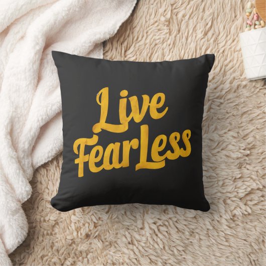 Live Fearless - Motivation クッション (ブランケット)