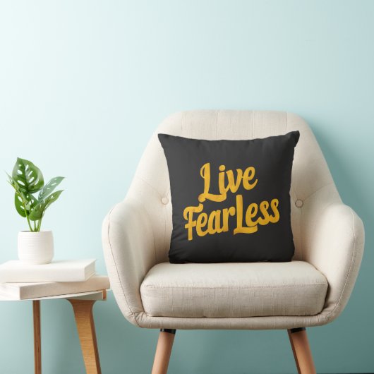 Live Fearless - Motivation クッション (椅子)