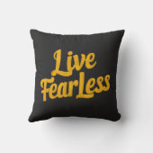 Live Fearless - Motivation クッション (裏面)