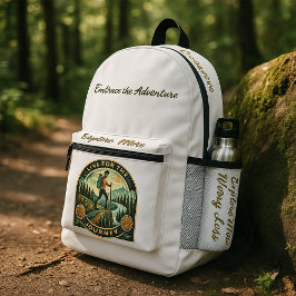 "Live for the Journey" Adventure Backpack プリントバックパック
