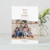 Live for Todayホリデーフォトカード シーズンカード (スタンド正面)