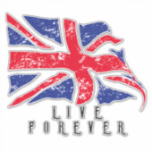 Live Forever XLステッカー シール (正面)