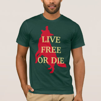 Live FreeまたはDie TシャツとWolf Tシャツ