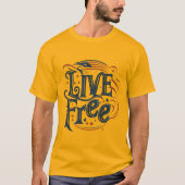 LIVE FREE (クラシックTシャツ) Tシャツ (正面)