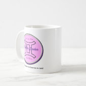 Live Free and Fearless コーヒーマグカップ (正面左)