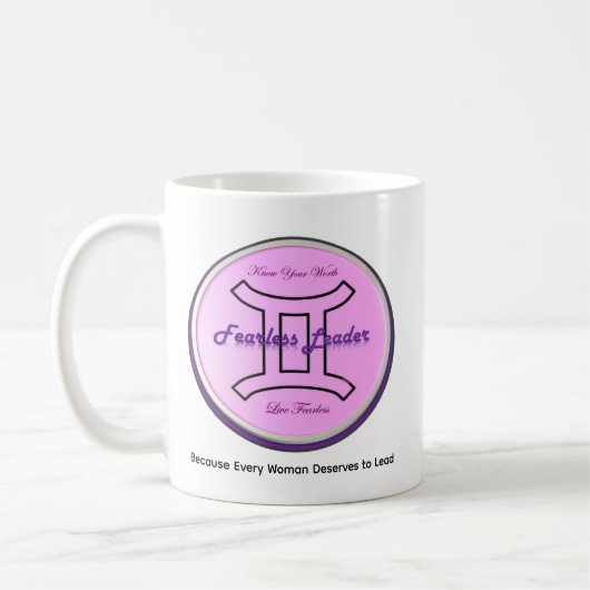 Live Free and Fearless コーヒーマグカップ (左)