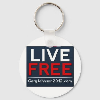 Live Free Gary Johnson for President 2012 キーホルダー