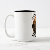 Live free ride hard motorcycle biker coffee mug ツートーンマグカップ (左)