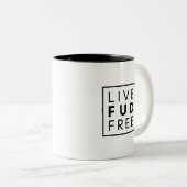 Live FUD無料署名マグ ツートーンマグカップ (正面右)