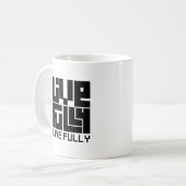 Live fully コーヒーマグカップ (正面左)
