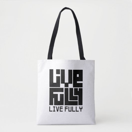 Live fully トートバッグ (正面)