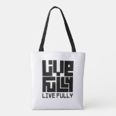 Live fully トートバッグ (裏面)