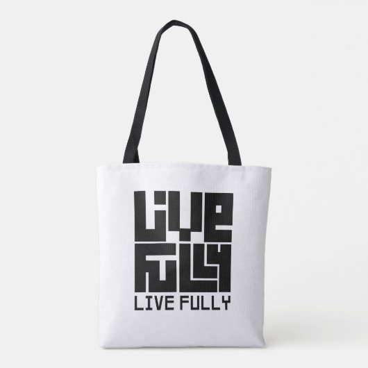 Live fully トートバッグ (裏面)