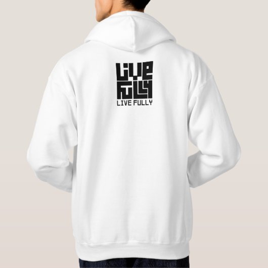 Live fully パーカ (裏面)